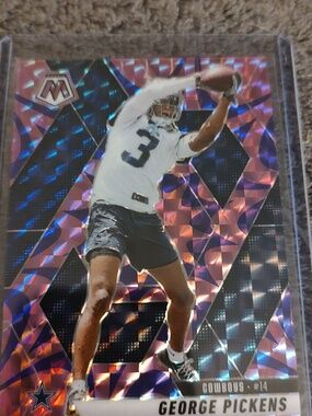 Panini George Pickens Football Card - White, Black, Pink, Blue